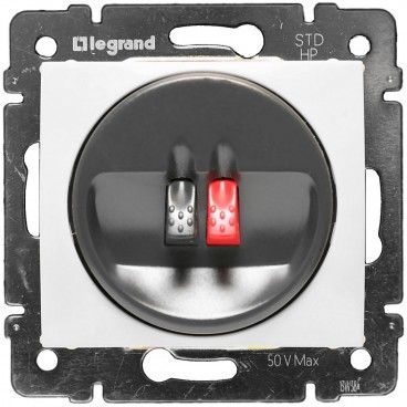 Toma de altavoz VALENA blanco LEGRAND 774223