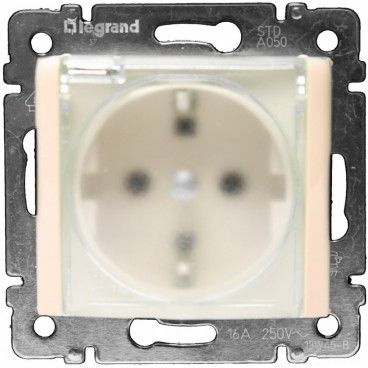 Toma 2P+ TT lateral IP44 VALENA marfil LEGRAND 774120