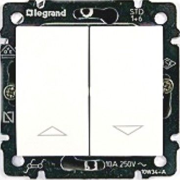 Doble interruptor persiana VALENA blanco LEGRAND 774404