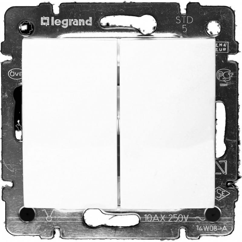 Doble interruptor VALENA blanco LEGRAND 774405