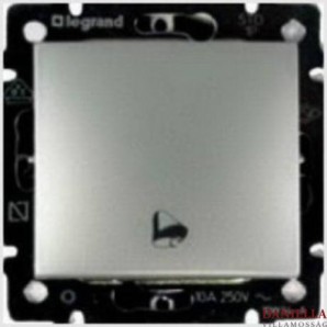 Pulsador timbre VALENA aluminio LEGRAND 770216
