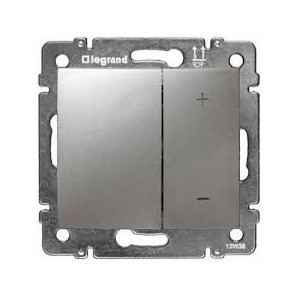 Pulsador regulador 600w VALENA aluminio  LEGRAND 770274