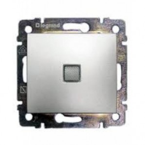 Conmutador 16Ax con piloto aluminio LEGRAND 770203