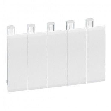 Obturador 5 módulos blanco ral 9010 LEGRAND 001660
