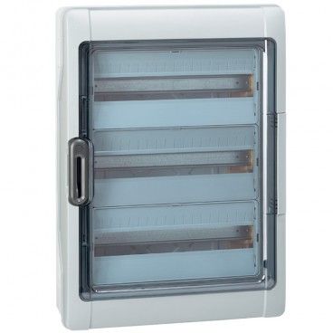 Caja modular estanca plexo³ IP 65 ik 09 3 filas de 18 módulos LEGRAND 601837
