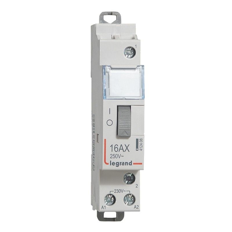 Interruptor remoto padrão 230 V 1P 250V 16 A 1NO 1 módulo. LEGRAND 412408