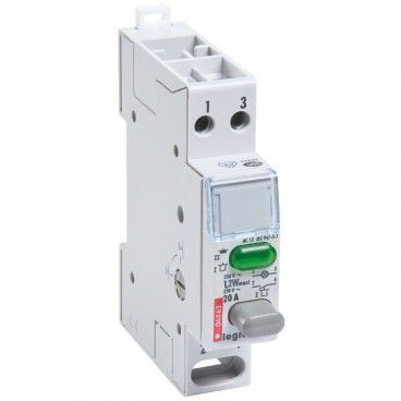 Interruptor doble función 20 A 250V 1 NA + indicador verdeLEGRAND 412914