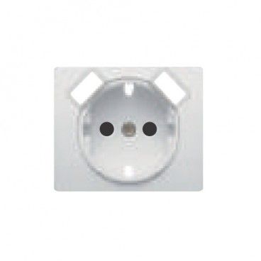 Tapa base de enchufe schuko con USB doble blanco BJC 18724-USB