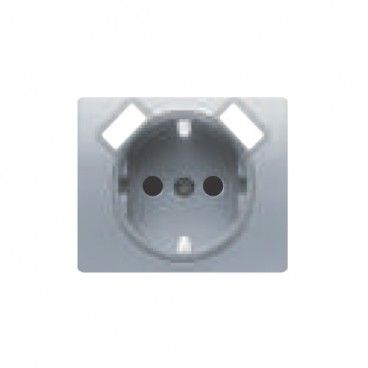 Tapa base de enchufe schuko con USB doble blanco BJC 18724-USB
