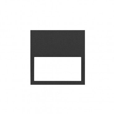 Simon 100 | Minimum frame of 1 matt black element 10001610-238