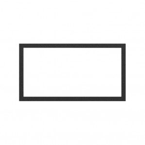 Simon 100 | Minimum horizontal frame of 2 elements matt black 10001620-238