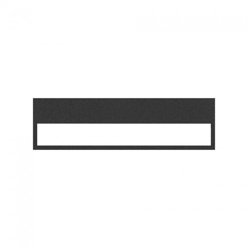 Simon 100 | Cornice orizzontale minima di 4 elementi nero opaco 10001640-238