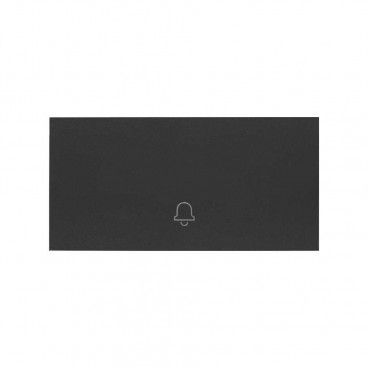 Simon 100 | Chiave individuale con incisione a campana per pulsante nero opaco 10000017-238