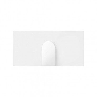 Simon 100 | Cache-câble étroit blanc mat 10000051-230