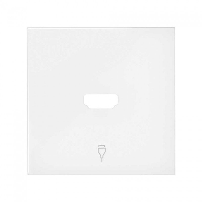 Simon 100 | Coperchio per connettore HDMI bianco opaco 10001094-230