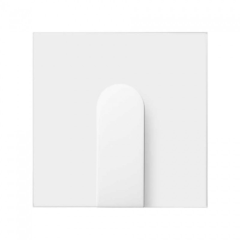 Simon 100 | Tapa para salida de cables ancha blanco mate 10002051-230