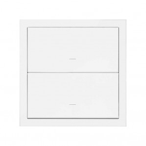 Simon 100 | Front kit 1 element with 2 keys white matte 10020103-230