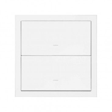 Simon 100 | Kit frontal 1 elemento con 2 teclas blanco mate 10020103-230
