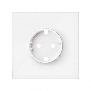 Simon 100 | 1 Element Front Kit mit 1 mattweißen Schukostecker 1002010-2-230