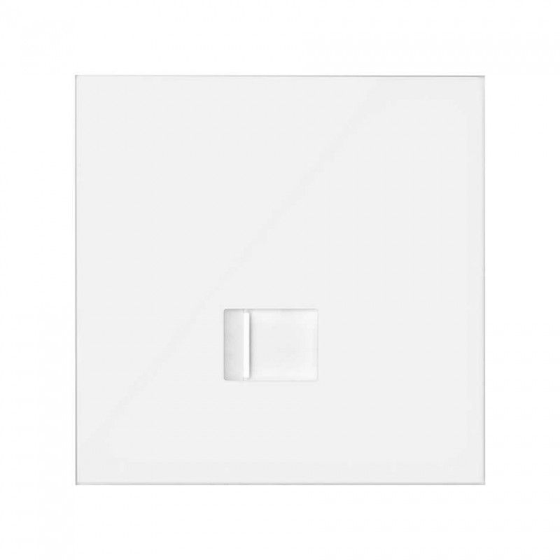 Simon 100 | 1 element front kit with 1 RJ45 6 UTP computer connector with matte white adapter 100206-230