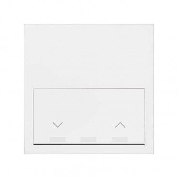 Simon 100 | Kit frontal 1 elemento con 1 tecla persianas blanco mate 10020115-230