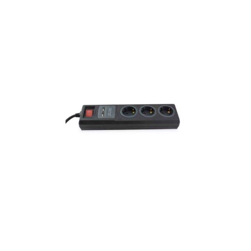 Base múltipla com três tomadas + 2 USB + Switch 1,4 metros GSC 000803392