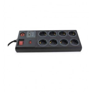Base múltipla 8 tomadas + 2 USB + interruptor principal 1,4 metros GSC 000803393