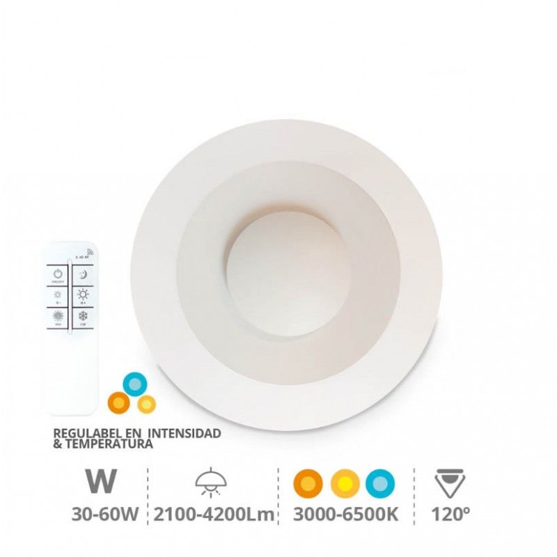 Plafon Milano + luz noturna 30W-60W regulável...