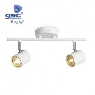 Foco techo doble lineal GU10 Blanco GSC 001905357