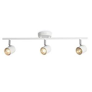 Foco techo triple lineal GU10 Blanco GSC 001905359