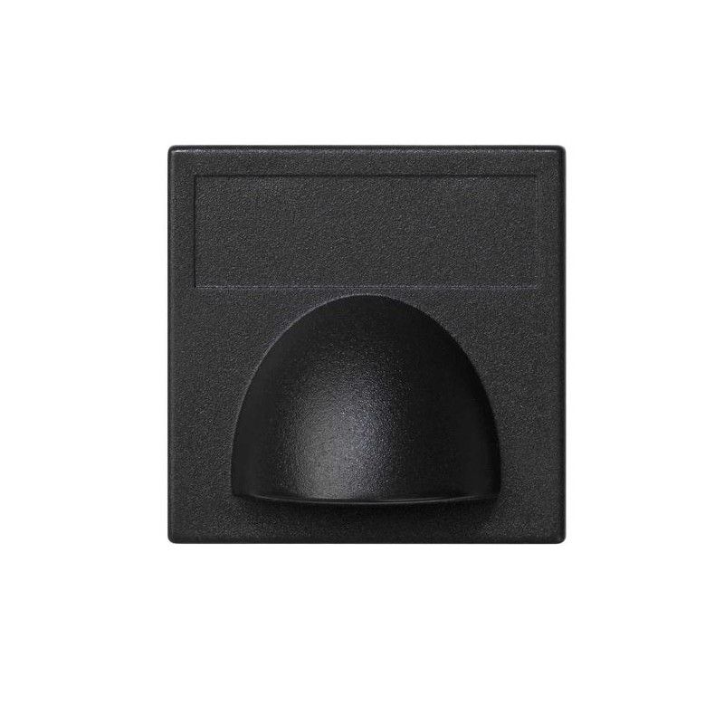 Plaque d'embellissement pour la sortie du câble 1 élément de graphite Simon K45 K10/14