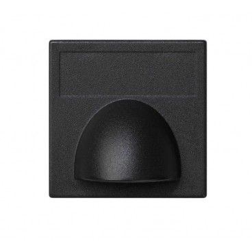 Plaque d'embellissement pour la sortie du câble 1 élément de graphite Simon K45 K10/14
