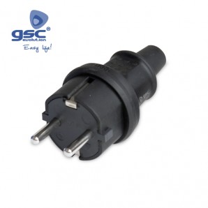Bipolar industrial plug 4.8mm Black GSC 000200624 GSC - 1