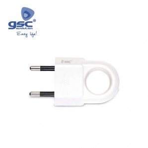 Bipolarstecker mit ergonomischem Griff 4mm Weiß GSC 000201276 GSC - 1