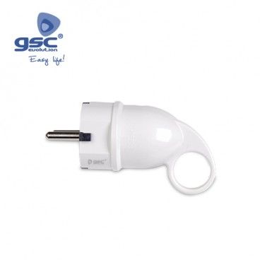 Plugue bipolar com cabo ergonômico 4,8 mm branco GSC 000201277