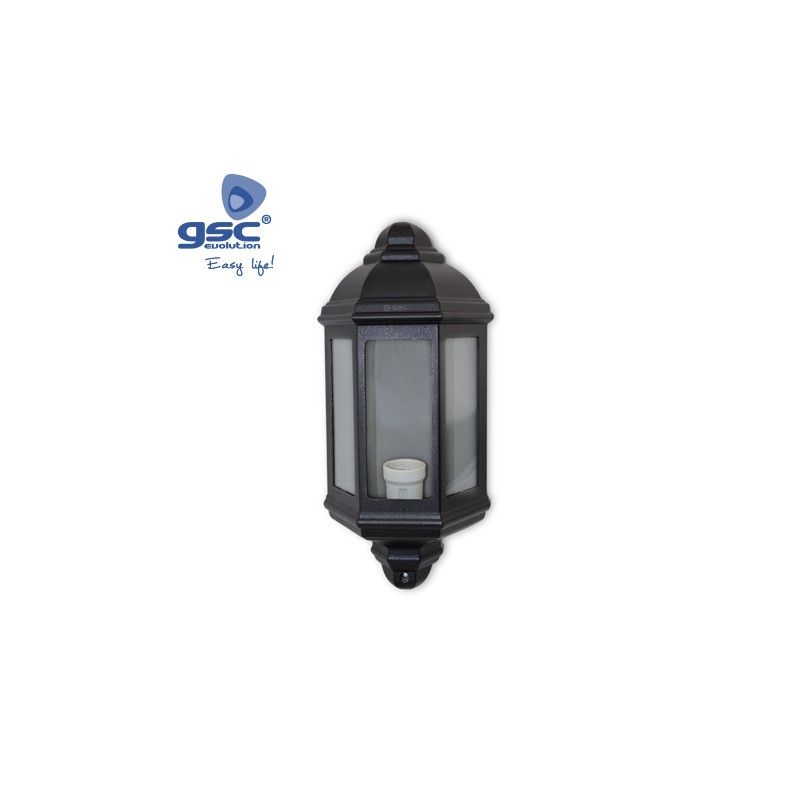 Black garden lantern for wall firefly series GSC 000701907 GSC - 1