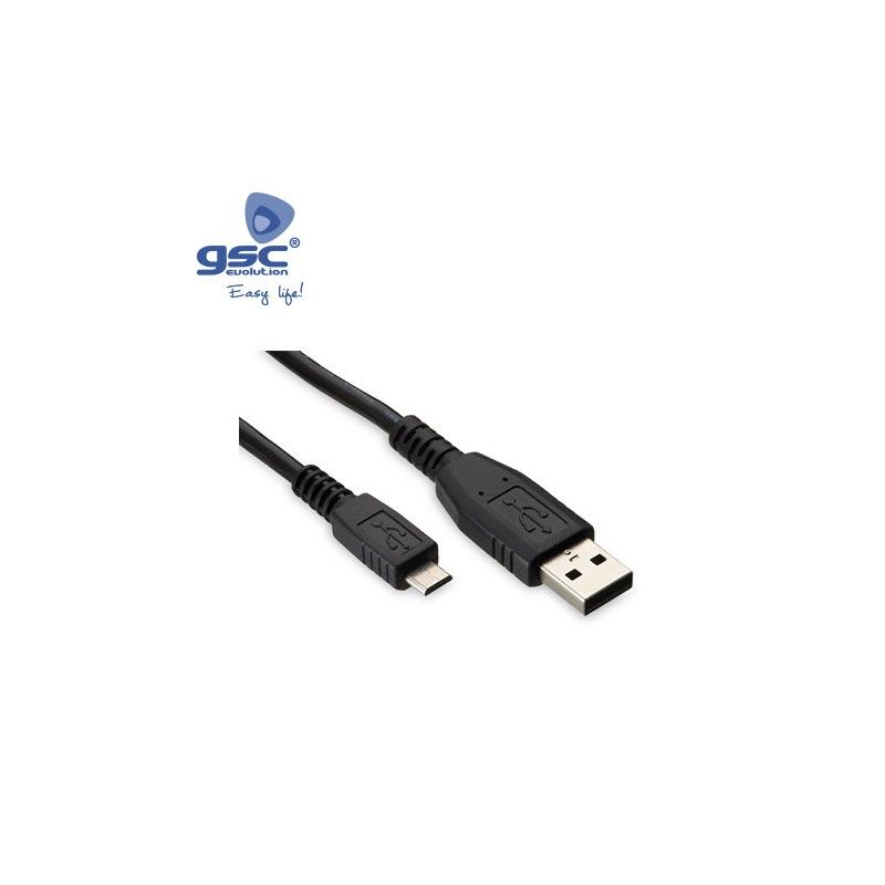 USB-Kabelstecker auf Micro-USB-Stecker 2.0 - 1.5M GSC 001403685 GSC - 1