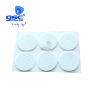Set 6 round adhesive felt Ø30mm White GSC 003802753 GSC - 1