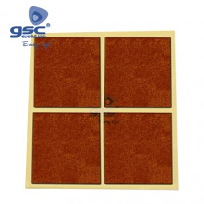 Set 4 square adhesive felt 44x38mm Brown GSC 003802774 GSC - 1