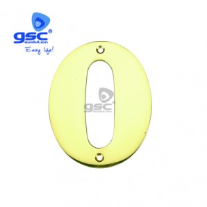 Número puerta 0 acero inoxidable con tornillo GSC 003302600
