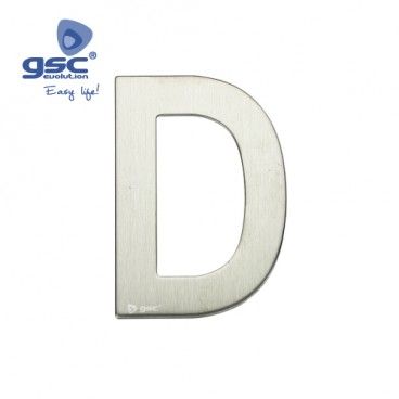 Lettre de porte D en acier inoxydable avec adhésif GSC 003302623 GSC - 1