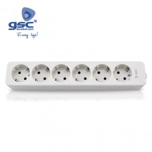 Multiple base Mega 6 plugs without cable GSC 000800229 GSC - 1
