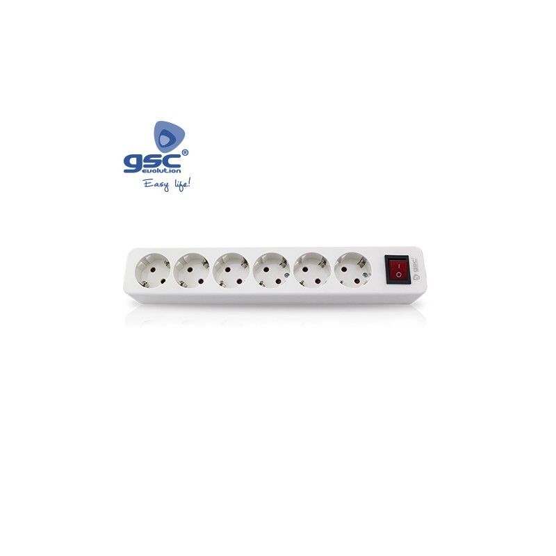 Mega 6-Stecker mit mehreren Basen + schnurloser Schalter GSC 000800230 GSC - 1
