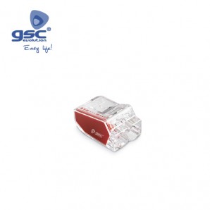 Pack 5 Connector 2 way connection 0.5-2.5mm Red GSC 001105517 GSC - 1
