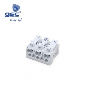 Bolsa 5u Terminal conexion 3 polos 0.5-2.5mm GSC 001105525