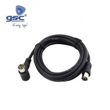 Layered TV Koaxial Erweiterung Schwarz 1.5M GSC 002602972 GSC - 1