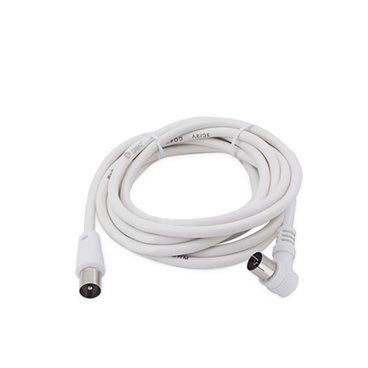 Extensão coaxial de TV angular Branco 2,5M GSC 002602971