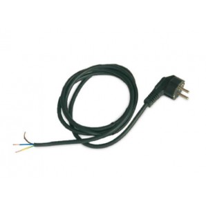 PVC-Kabel mit Stecker 3x1mm 1,5M Schwarz GSC 001100154 GSC - 1