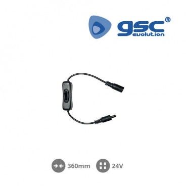 Conector macho a hembra DC + interruptor GSC 001504524