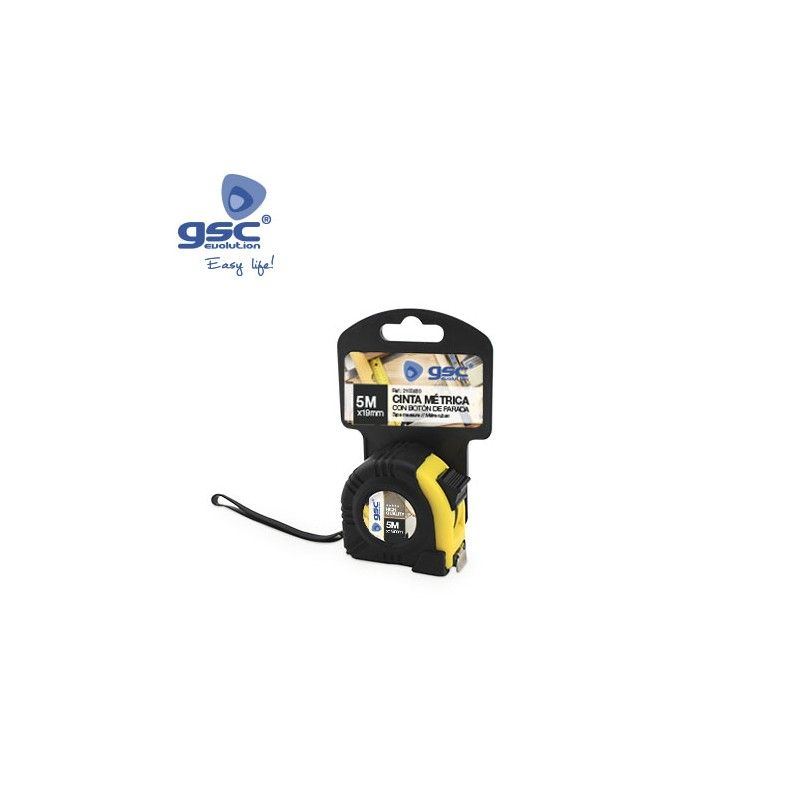 Rubberized Tape Measure - 19mm - 5M GSC 002100460 GSC - 1
